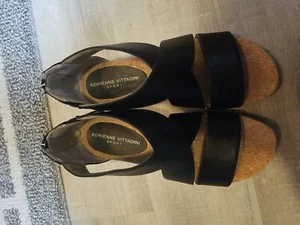 Adrienne Vittadini Sport Cheers Sandal, Women's Size 9 M, Black MSRP $79 - Picture 1 of 3
