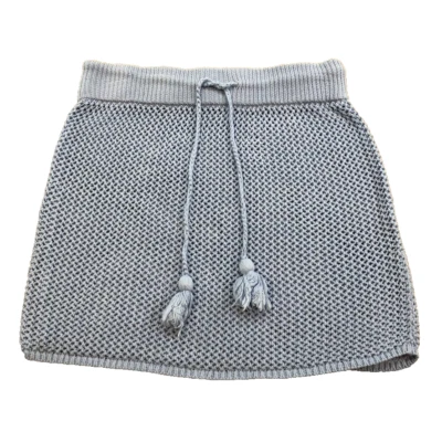 L*Space Coast Is Transparente Crochet Natación Cubrir Falda Mujer Pequeña Azul Ropa de Resort Foto 1 de 4