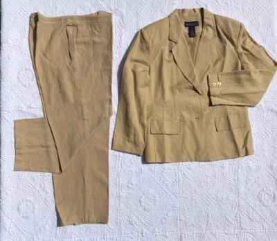 Blazer chaqueta de lino 12p Herman Geist para mujer y traje de 12 pantalones Foto 1 de 4