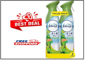 (2 PACK) Febreze Air Mist Air Freshener Spray, Odor-Fighting Room Spray, - Picture 1 of 8