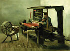 Vincent Van Gogh - Weaver Facing Left W/ Spinning Wheel 1884 - 17"x22" Art Print