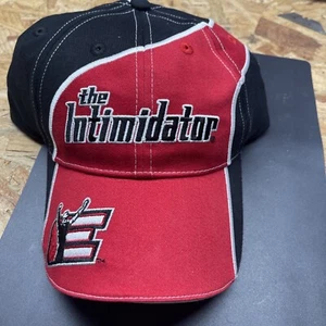 DALE EARNHARDT THE INTIMIDATOR CAP/HAT ADJUSTABLE STRAP BLACK RED NWT - Picture 1 of 4