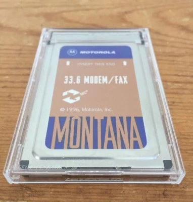 1996 Motorola Montana 33.6 Cellular Modem Fax PC Card w Plastic Part 6207500701 - Image 1 of 4