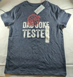 Cat & Jack Tshirt Size Small Dad Joke Tested Size M (8) Gray - Picture 1 of 2