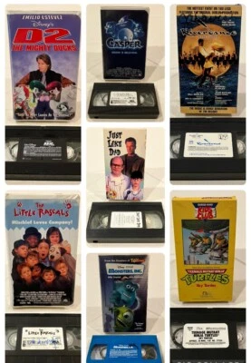90’s Kids Movies Lot Comedy Disney Little Rascals D2 Casper Ninja Turtles VHS - Image 1 of 4