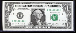 2013 $1 FRN Fantastica DATA COMPLEANNO 2019-01-16 01/16/2019 con BEP Env #B20190116H - Foto 1 di 3