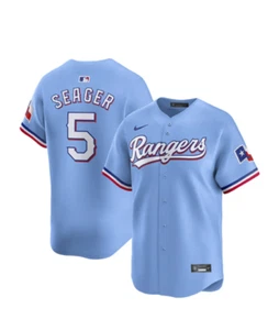 COREY SEAGER NIKE TEXAS RANGERS MENS LIGHT BLUE ALT LIMITED BASEBALL JERSEY,SALE - Picture 1 of 3