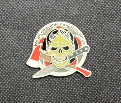 2018 Friends of MOGA Gone Mad Event Geocoin Silver Red TRACKABLE UNACTIVATED - Image 1 of 2