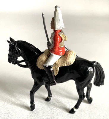 Estatuilla de soldado británica montada en hierro fundido de colección 3,5"x3,5" Foto 1 de 4