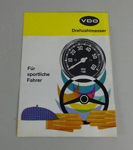 Catalogo VDO Contagiri Per Piloti Sportivi Anni '60 - Picture 1 of 2