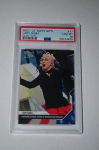 Lady Gaga-2020-21 Topps Now Election-PSA 10-US National Anthem - Picture 1 of 2