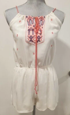 Детский комбинезон Angie размер Small S цвет слоновой кости кремовый богемный неоновый с вышивкой низ с подкладкой - Изображение 1 из 4