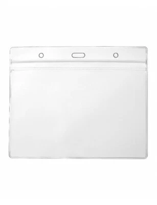 CKB LTD ID Card Holder Clear Horizontal Badge Wallet Pocket Pouch A6 17.5x11.8cm 10pc UK