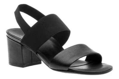 ABEO Women's Katrina Leather Sandals Orthotic Neutral Slip Resistant NIB Black - Image 1 of 4