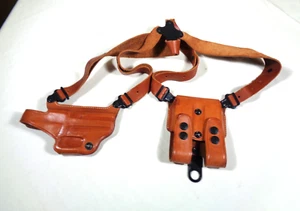 Galco international Leather Shoulder Holster Magazine Pouch SCL22 248 Tan Brown - Picture 1 of 10