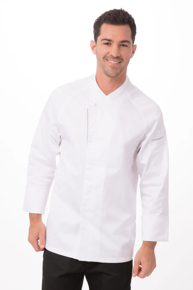 Chef Works Mens Trieste Premium Cotton Chef Coat (ECRO) - Image 1 of 1