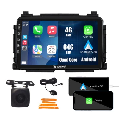 For Honda Vezel/HR-V/XR-V 13-20 Carplay Android Car Stereo Radio GPS WiFi 4+64G - Image 1 of 4