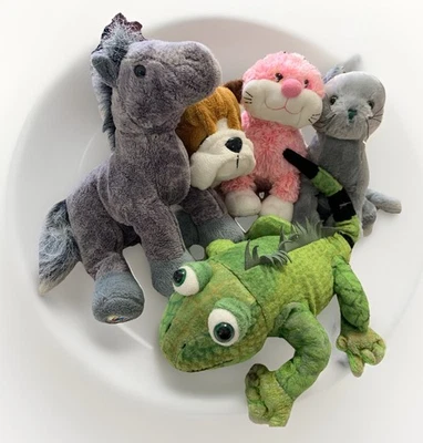 WEBKINS Plush Toys LOT of 5 -Horse Bunny Cat Bulldog Iguana- NO CODES - Image 1 of 4