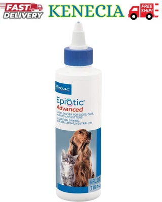Limpiador de oídos avanzado Virbac Epi-Otic para perros y gatos botella de 4 oz Foto 1 de 4