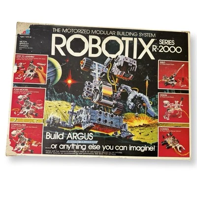 Robotix R-2000 Set (1984) by Milton Bradley • EUC in Box • Decals & Manual - Image 1 of 4
