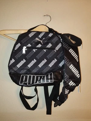 New Puma Women's Set of 3 :  Black & White Mini Backpack , Pouch , Coin Pouch - Image 1 of 4