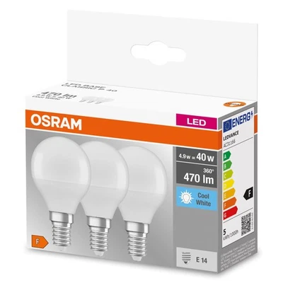 OSRAM LED BASE Classic P40, lampade LED a filamento smerigliato in vetro pe iXbk - Immagine 1 di 2