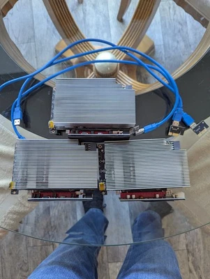 Лот из 3 карт графического процессора AMD RX470 4 ГБ с пассивным охлаждением (читайте) - Изображение 1 из 3