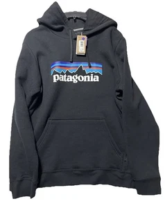 Patagonia P-6 Logo Uprisal Damen Large/Herren Medium schwarz Hoody (B9) - Bild 1 von 8