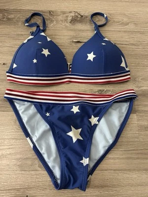 stars and stripes Bikini Set 2 Piece size small - Image 1 of 4