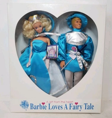KEN & BARBIE LOVES A FAIRY TALE 1991 CONJUNTO DE BONECAS CONVENÇÃO NACIONAL SEM ETIQUETAS - Imagem 1 de 4