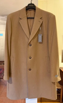 NWT New /Tags Mens 46L Michael Kors Wool/Cashmere Blend Camel Overcoat $495 List - Image 1 of 4