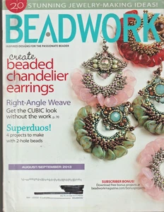 REVISTA Beadwork - Agosto Septiembre 2013 - Crear Pendientes Araña con Cuentas  - Imagen 1 de 2