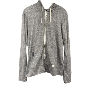 Vuori XXL grau Hoodie Reißverschluss sportliches Sweatshirt Unisex weich dehnbar - Bild 1 von 5