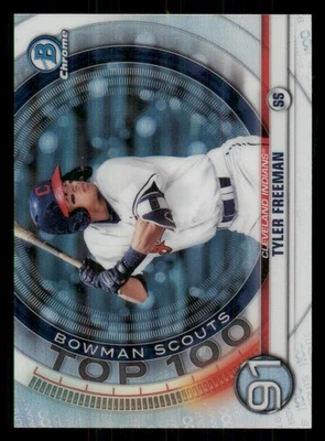 2020 Bowman Chrome Scouts Top 100 #BTP91 Tyler Freeman - Image 1 of 2