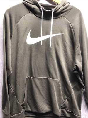 Sudadera con capucha para mujer Nike de gran tamaño talla 3XL verde militar bolsillos Swoosh Foto 1 de 4