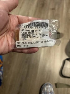 ORIGINAL MILITARY ISSUE US ARMY SCHNALLE GÜRTEL HOSE VERGOLDET 1 5/16" NEU - Bild 1 von 1