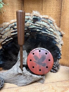 Custom Sweet Caller Redheart Glass ov Lasered Aluminum Friction Pot Turkey Call - Picture 1 of 2