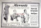 HARRODS for Men's Wear 1917 Clothing Advert Print #4 - Original Antique WW1 AD