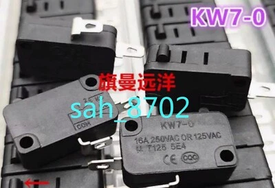 5 PCS NEW KW7-0 normally open 2-pin silver contact micro switch - Image 1 of 2