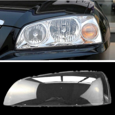 Cubierta de lente de faro lateral izquierdo transparente de repuesto para Hyundai Elantra 2004-2010 Foto 1 de 4