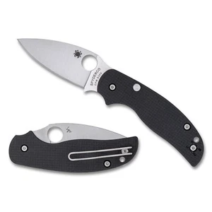 Spyderco Sage 6 Button Lock S30V Satin Blade Carbon Fiber/G10 Handles C123CFBCLP - Picture 1 of 1