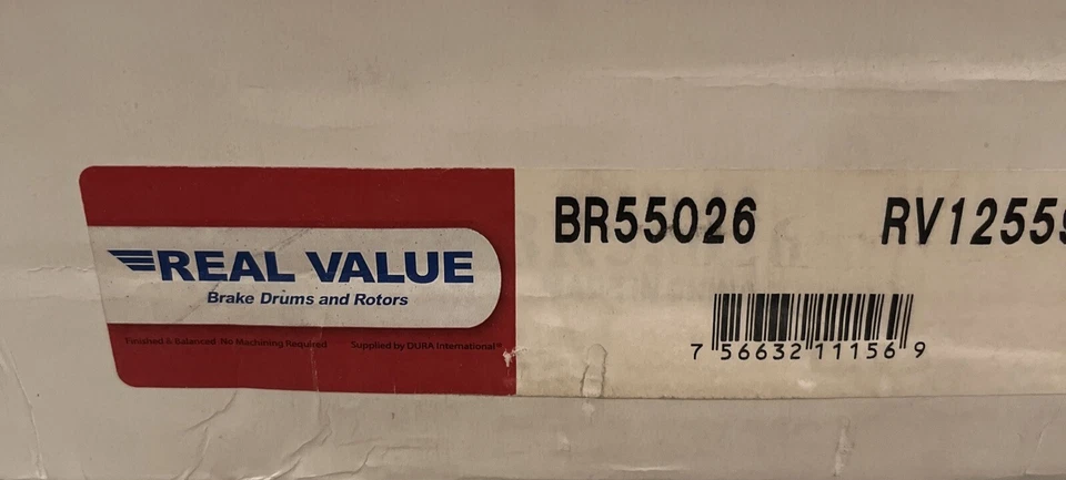 Real Value BR55026 Disc Brake Rotor and Hub Assembly - Image 1 of 1