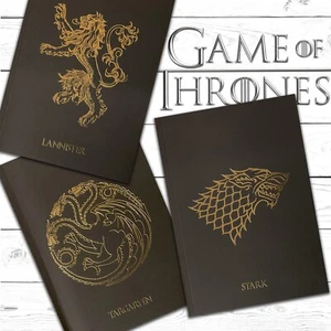 Official Game Of Thrones Stark Lannister Targaryen Notebook Notepad Merchandise - Imagen 1 de 7