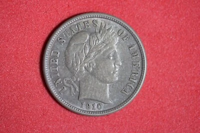 ESTATE FIND 1910 - Barber Dime!! #K51977 - Image 1 of 2