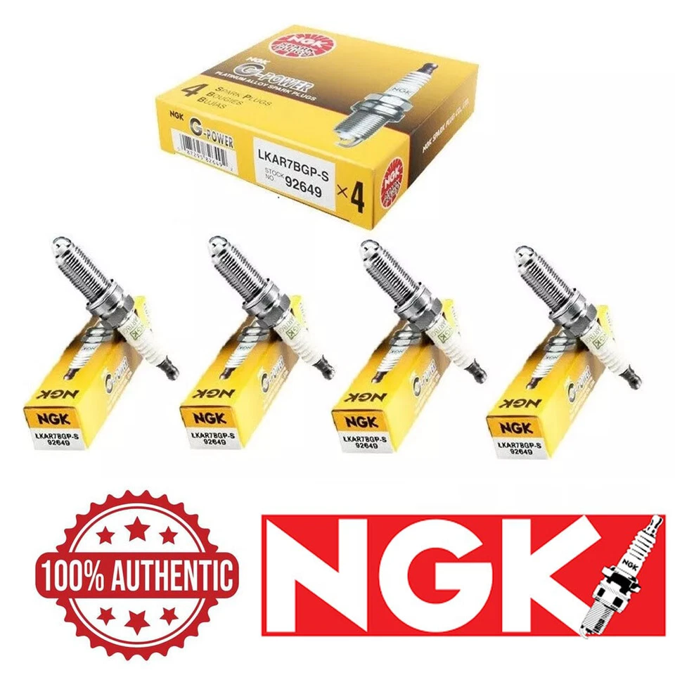 NGK G-POWER PLATINUM Spark Plugs (Set of 4) for 2012-2016 SUBARU IMPREZA 2.0L - Изображение 1 из 1