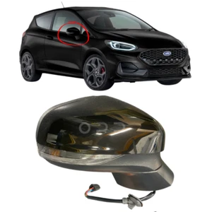 Espejo retrovisor de puerta eléctrico pintado negro para Ford Fiesta MK8 2017-conductor derecho - Imagen 1 de 4