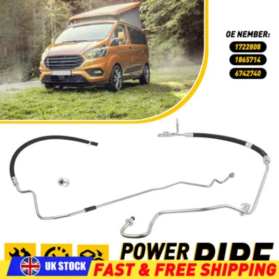 Power Steering Pipe For Ford Transit 2.2 2013 On High + Low Pressure Return Pair - Image 1 of 4