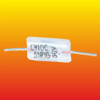 CONDENSADOR VINTAGE VIDRIO AXIAL CORNING AVX SOVCOR CY10C51R1G 51.1pF 2% 500V Foto 1 de 4