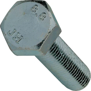 M8-1,25 metrische Sechskantschrauben Zinkqualität 8,8 Vollgewinde alle Größen 10 mm bis 130 mm - Bild 1 von 30