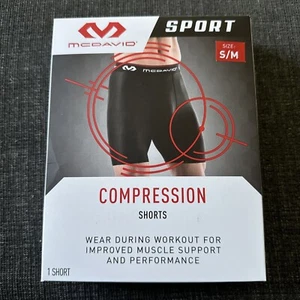 NEW McDavid Multi-Sport Compression Short Black Small Medium 26-32” ATHLETIC GYM - Picture 1 of 3